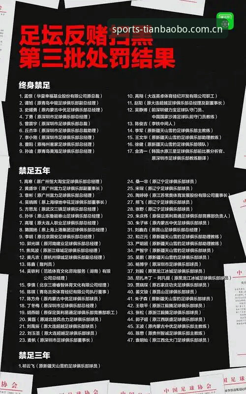 中国足协第三批禁足名单深度评测:天宝博功能最新版带你复盘足坛反腐风暴